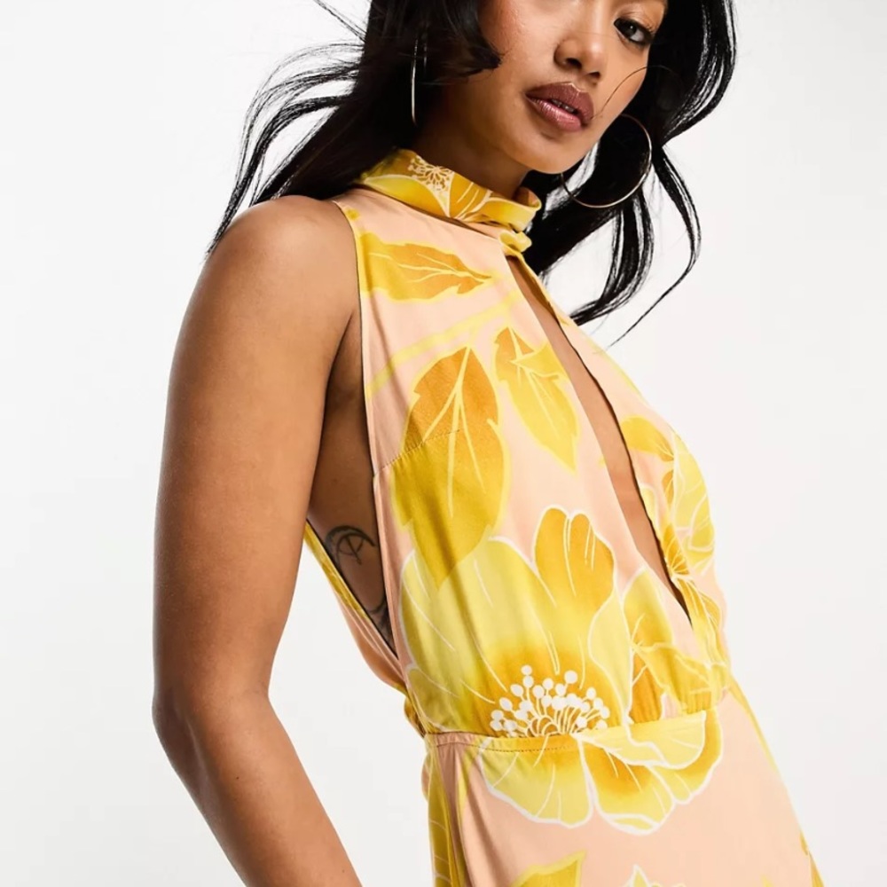 Printed midi dress